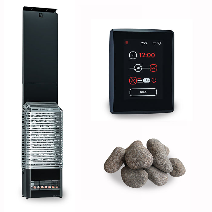 Saunum Air 7 Sauna SS - Electric Heater Package