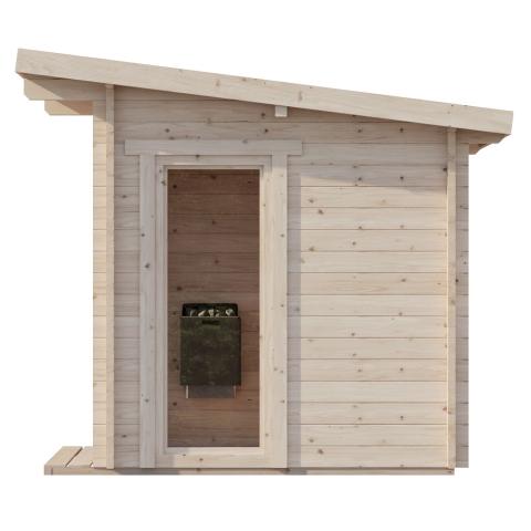 SaunaLife Garden-Series Model G4 Outdoor Home Sauna Kit - 6 person Sauna