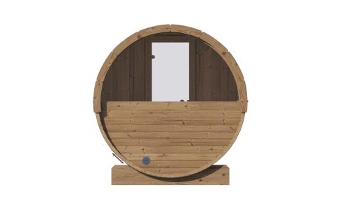 SaunaLife Ergo-series Model E8W - 6 Person Sauna Barrel with rear Window