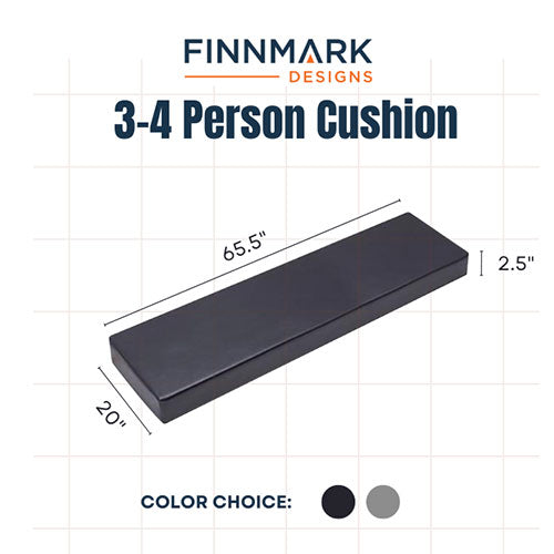 Finnmark FD-3 Sauna Cushion - Sauna Cushion, 3 Person, Marine Grade Vinyl