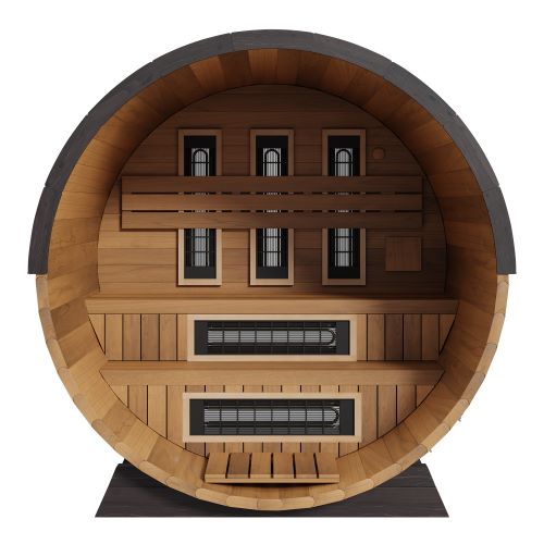 Finnmark Cedar Combination Barrel Sauna FD-6 - 4 Person