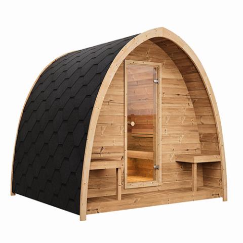 SaunaLife Garden-Series Model G3 - Outdoor Home Sauna Kit - Up to 6 persons
