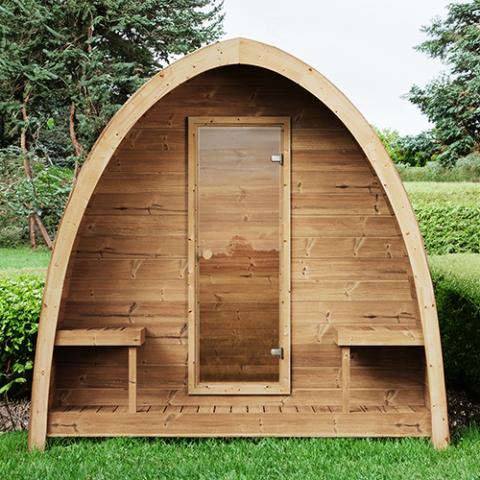 SaunaLife Garden-Series Model G3 - Outdoor Home Sauna Kit - Up to 6 persons
