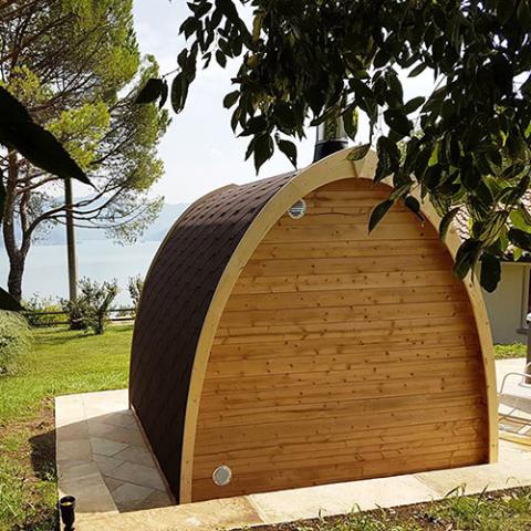 SaunaLife Garden-Series Model G3 - Outdoor Home Sauna Kit - Up to 6 persons