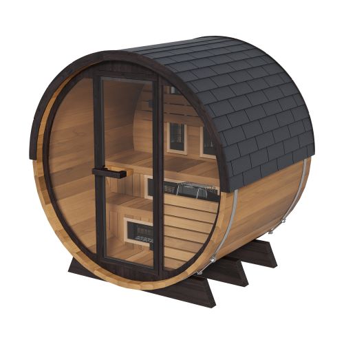 Finnmark Cedar Combination Barrel Sauna FD-6 - 4 Person