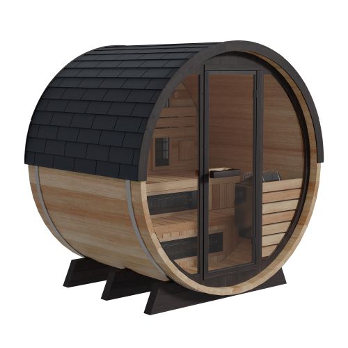 Finnmark Thermo-Aspen Combination Barrel Sauna FD-7 - 4 Person