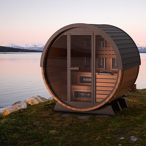 Finnmark Cedar Combination Barrel Sauna FD-6 - 4 Person