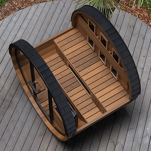Finnmark Cedar Combination Barrel Sauna FD-6 - 4 Person