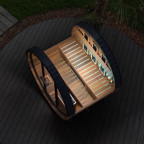 Finnmark Cedar Combination Barrel Sauna FD-6 - 4 Person