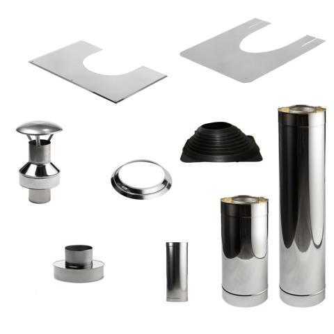 HUUM Barrel Chimney Kit - Sauna Barrel Wood Stove Chimney Kit