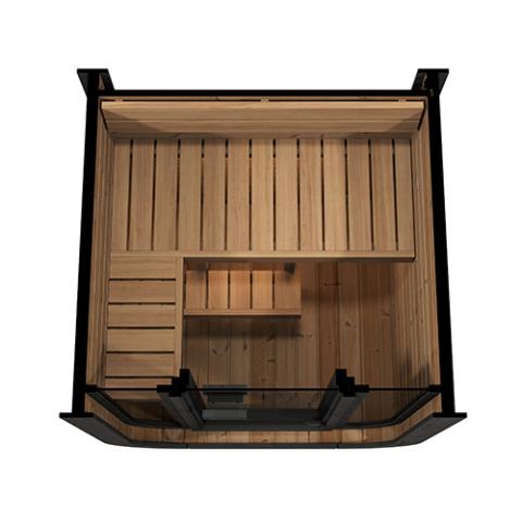 NEW!!! SaunaLife Model CL3G Cube - 2 Person Sauna with glass front