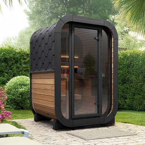 NEW!!! SaunaLife Model CL3G Cube - 2 Person Sauna with glass front