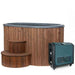 SaunaLife Model S2NC Package 2-Person Immersion Tub and Combination Water Chiller/Heater, Natural