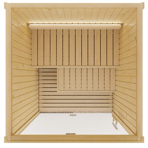 SaunaLife Xperience-Series Model X2 Indoor Sauna DIY Kit w/LED Light System - 1 to 2 Person Sauna