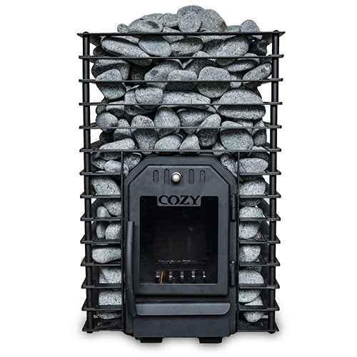 Cozy Heat Quattro Sauna Stove Wood-Burning Sauna Stove, Up to 18kW