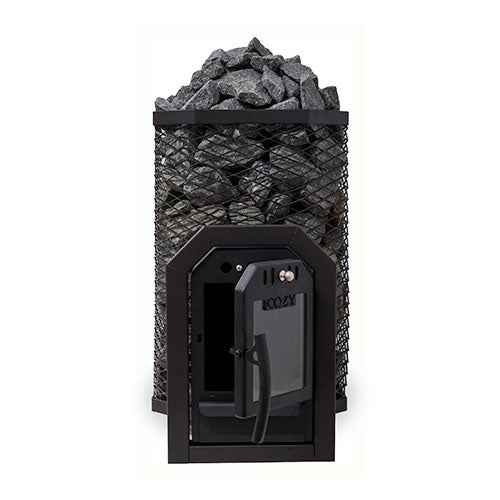 Cozy Heat Thru-Wall Sauna Heater Wood-Burning Sauna Stove, Up to 18kW