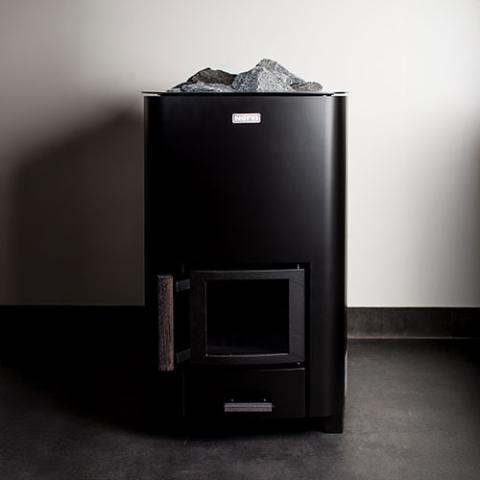 Narvi NC Black Wood-Burning Sauna Stove, Up to 17kW