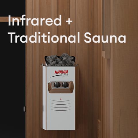 Finnmark FD-4 Trinity Infrared & Steam Sauna Combo - 2 Person Sauna